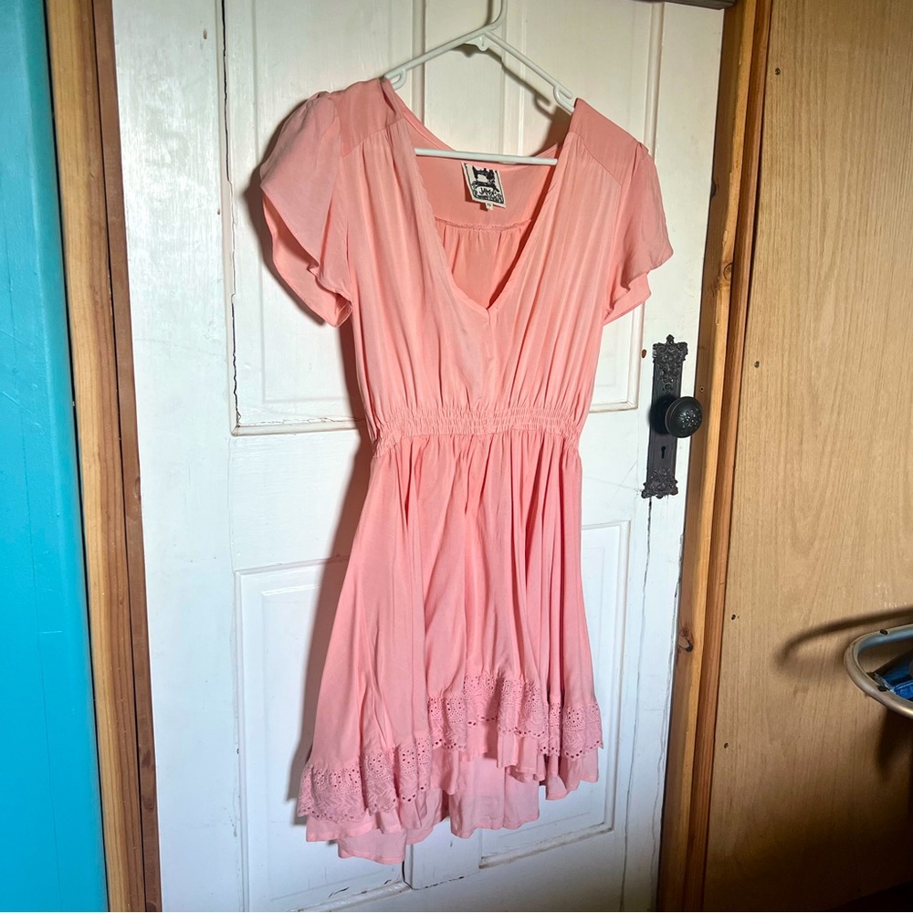 Peachy Pink Mini Dress 🍑🌸